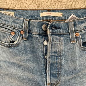 Levi's Wedgie Fit Blue Jeans, Size 29